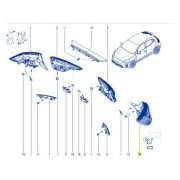 Renault Clio V / 5 Faz 1 (2020 Sonrası) Sol Dış Stop Lambası 265551550R