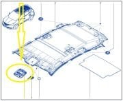 Renault Kadjar / Nissan Qashqai Tavan Konsolu Komple Set 969805819R/969807672R/ 969807177R