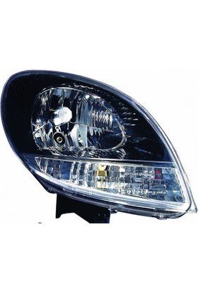 Renault Kango 2 Ön Far Lambası Sağ Komple 7701062427 Siyah