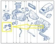 Renault Clio II (98-05)/ Kango II(97-05) Kalorifer Rezistansı 7701206104