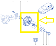 Renault Clio II HB Abs'li Arka Kampana 432026617R-432026294R-432024763R