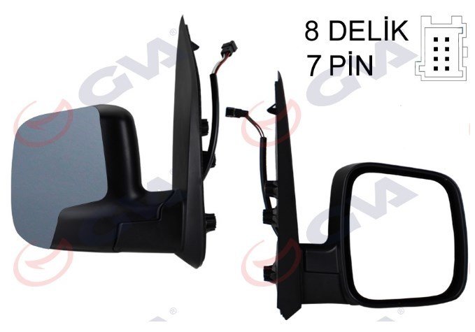 Peugeot Bipper Nemo Fiorino Sağ Ayna Elektrikli 8153.VH