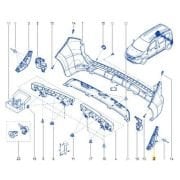 Dacia Dokker/Lodgy/Express Sol Arka Tampon Braketi 850453159R