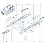 Dacia Duster 1 Sağ Ön Tavan Barı Kapağı 738828466R