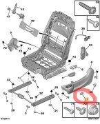 Peugeot 407 C5 II Koltuk Ayar Butonu İleri Geri 8914.EG