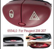Peugeot 206 206 Plus Dörtlü Flaşör Kilit Butonu 6554.L0