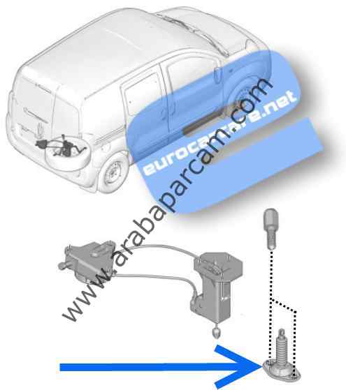 Peugeot Bipper Stepne Kriko Bağlantı Vidası 1608945580