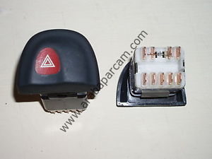 Renault Megane 1 Dörtlü Flaşör Butonu (9 FİŞ) 7700430165-7700841043