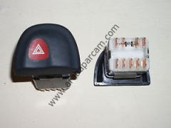Renault Megane 1 Dörtlü Flaşör Butonu (9 FİŞ) 7700430165-7700841043