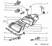 405 Sağ Far Çiftli Model 6205.E7