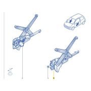 Renault Twingo Elektrikli Sol Ön Elektrikli Cam Krikosu 8200051779