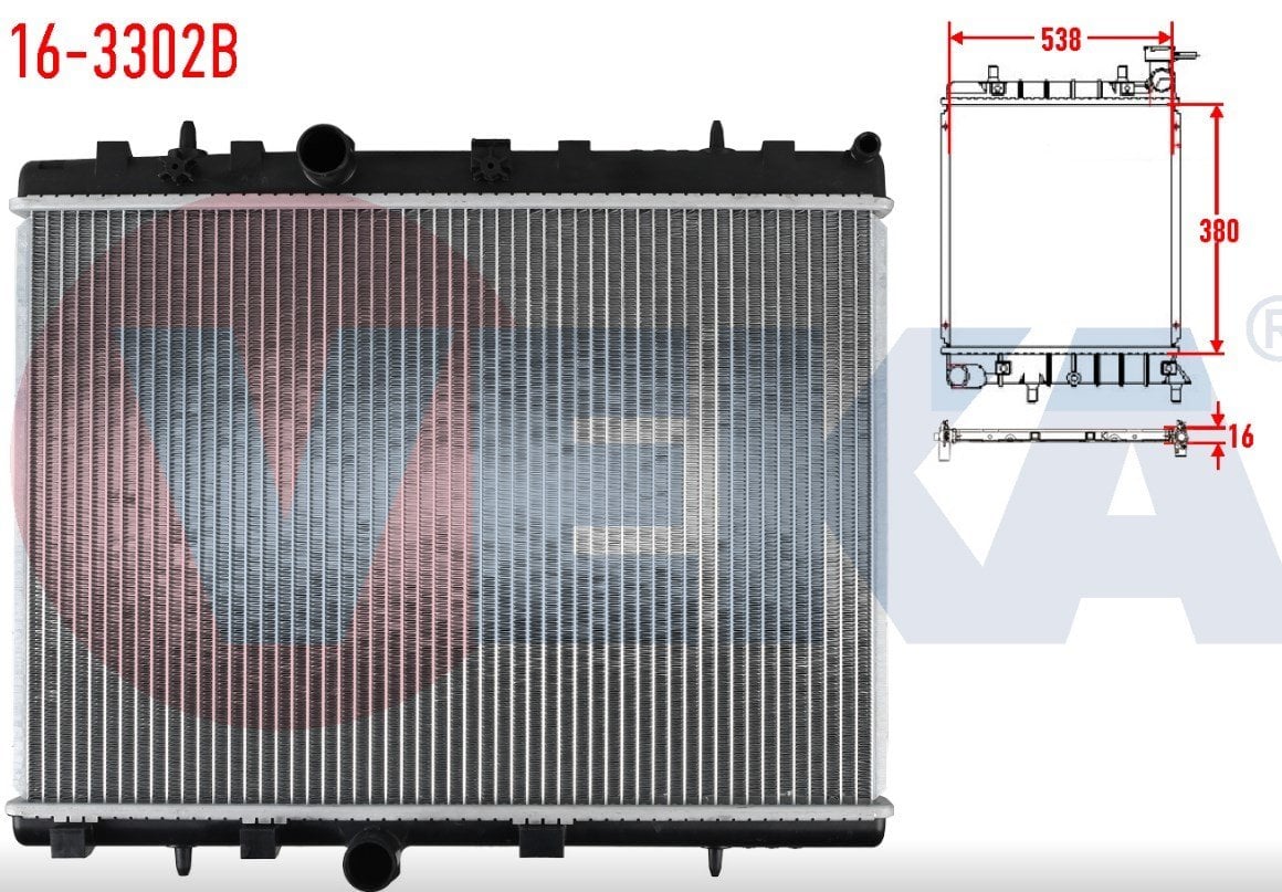 VEKA-MGA Peugeot 301 C Elysee 1.6 Dizel Su Radyatörü 1330.P9