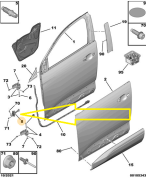 3008/5008/C5/GRANDLAND Ön Kapı Gergisi 9820461980