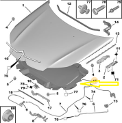 C5 X7 2009>  Ön Kaput İzalasyonu 7979.K2