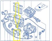 Renault Megane 1 1996-2002 Kalorifer Klape Motoru Kablolu 7701043663