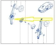 Dacia Sandero/Logan/Duster Sağ Elektrikli Ön Cam Krikosu 8200733828