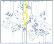 Renault Megane 1 1999-2002 Faz II Kasa Hopörler Kapağı 7701206193