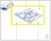 Renault Clio V 2020> Kartel Alt Muhfaza Plastiği 758905836R