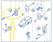 Renault Kango Sağ Kapı Işık Rolesi 7700308813