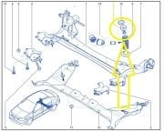 Renault Megane II Arka Helezon Üst Takozu 8200038285