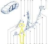 Renault Fluence Ön Cam Direk Kaplama Alt Klipsi 769840006R
