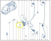 Renault Master III/ Opel Movano 2010> Sağ Arka Bagaj iç Açma Kolu 8200766676