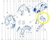 Dacia Duster 2017> Sol Arka Teker Davlumbaz 767491249R