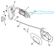 Peugeot 206 Sağ Arka Dış Açma Kolu 9101.L4