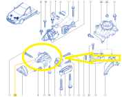 Renault Laguna III/ Latitude 2.0 Dci M9R Motor Alt Takozu 546190004R