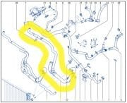 Renault Megane Fluence Motor Radyatör Alt Su Hortumu 215030071R