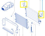 Renault Clio 2 II-Symbol-Dacia Logan Radyatör Sabitleme Suportu 7700435708-8200695121