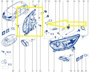 Renault Captur I 2013-2016 Halojen Mercekli Sağ Far 260103166R/260102734R/ 260103714R