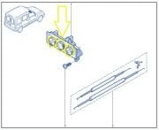 Renault Kangoo 1997-2008 Kalorifer Klima Düğmesi 7701044010/7701051896