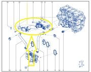 Renault Clio V/ Megane IV/ Duster 1.3 Tce H5H Devirdaim Su Borusu 210473278R