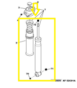 Peugeout 307 Citröen/C4 Arka Amortisör 5206.V9/5206.EJ/5206.VJ