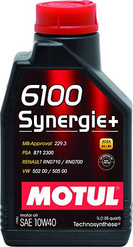 Motul Motor Yağı 10W40 6100 Synergie+ 1 Litre Tam Sentetik