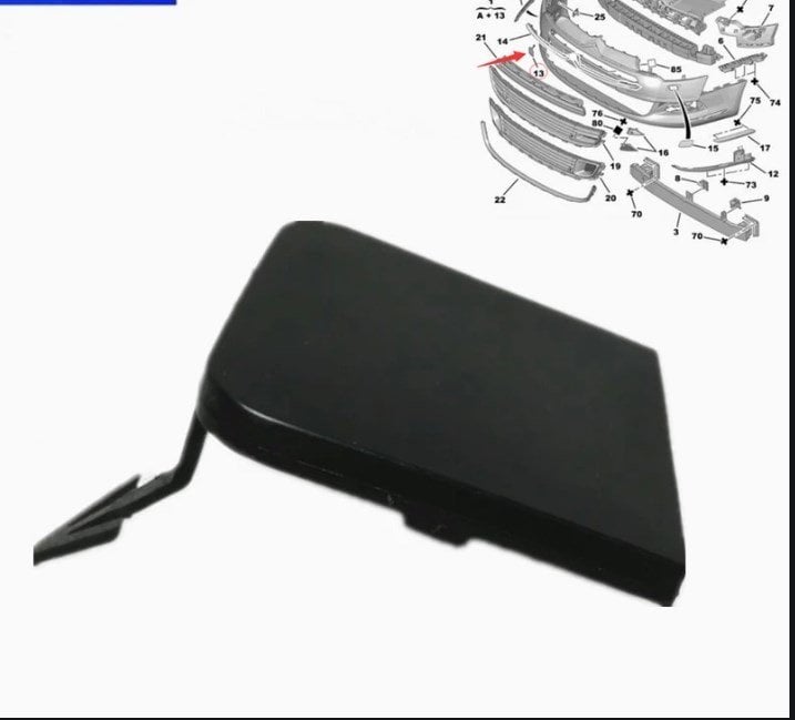 Cıtroen C5 III Ön Tampon Çeki Demir Kapağı 7414XX