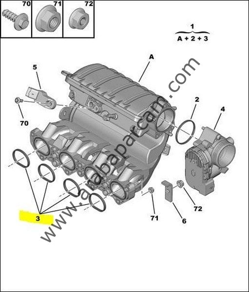 Peugeot Emme Manifold Contası 206/307 1.6 16V 0348.Q5