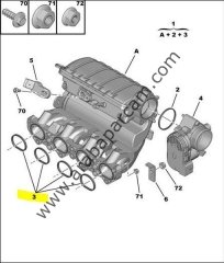 Peugeot Emme Manifold Contası 206/307 1.6 16V 0348.Q5