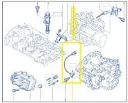 Renault Laguna II Megane II Krank Sensörü  2 Fiş 27 CM 8200128449/8200513668