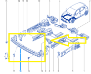 Renault Clio V 2020>Ön Tampon Demiri 7521101146R