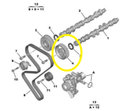 Peugeot 206 406 407 Citroen C5 Xsara 2.0 16 Valf Eksantrik Dişlisi 0805.C5