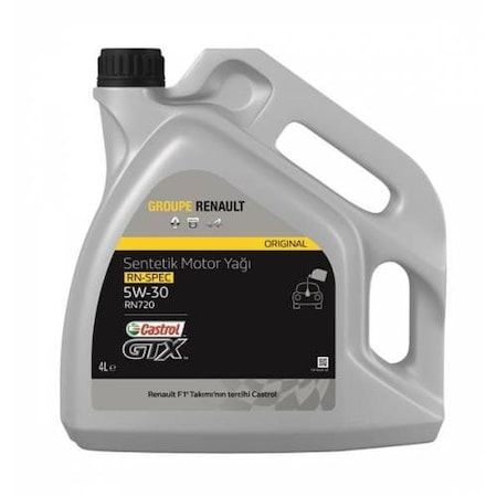 Renault Castrol GTX 4 LT 5W-30 RN 720 Sentetik Motor Yağı 7711943761