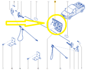 Dacia Logan Pick-up Bagaj Dış Kapı Kolu 8200792086/ 8200952294