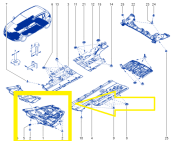 Renault Taliant-Dacia Sandero III-Jogger Kartel Alt Muhafazası 758902768R-758907311R